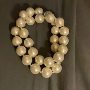 White pearl necklace
